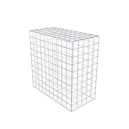 Gabion 100 cm x 100 cm x 50 cm (L x H x D), maskstorlek 10 x 10 cm, spiralring
