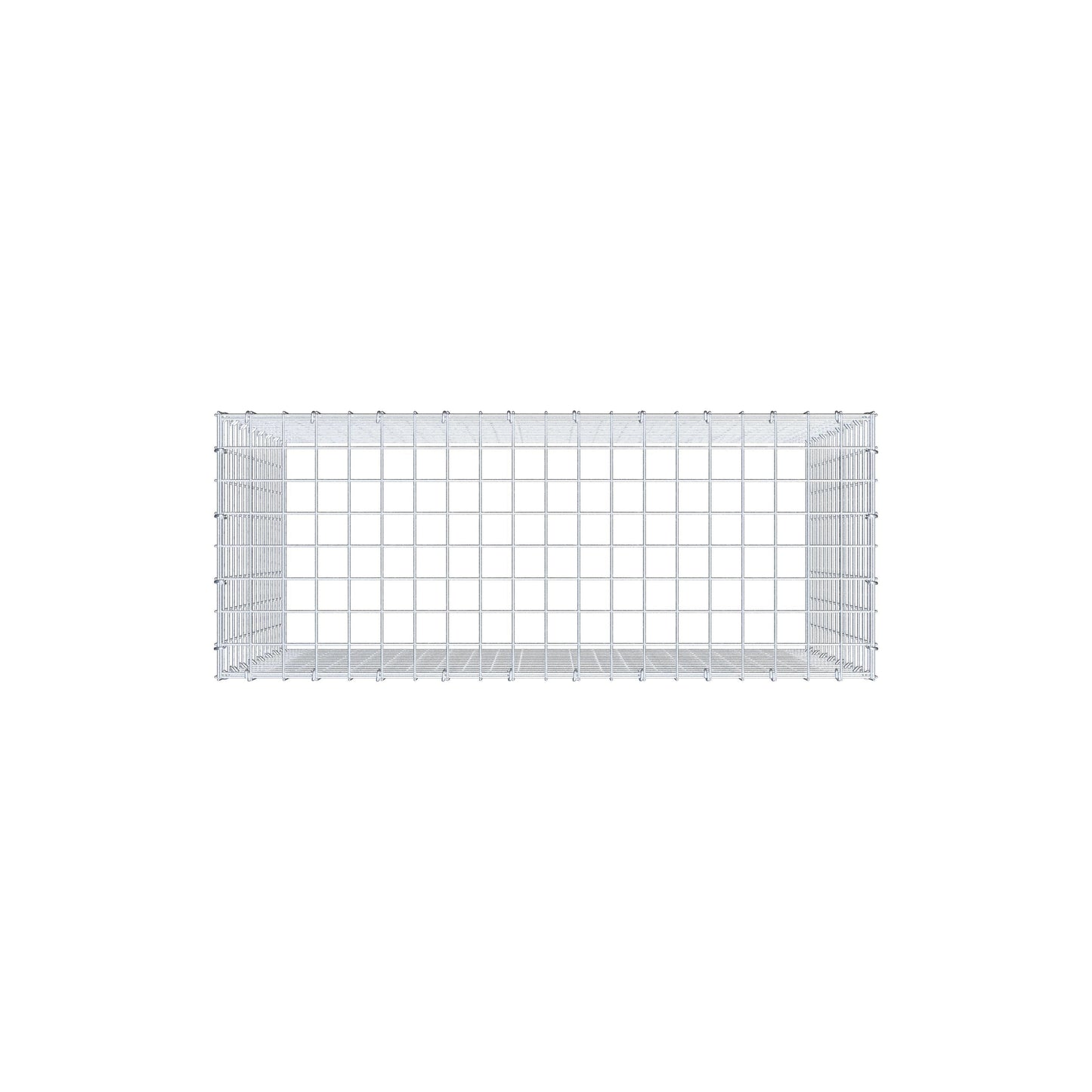 Fourche rapportée type 3 100 cm x 80 cm x 40 cm (L x H x P), mailles 5 cm x 5 cm, anneau en C