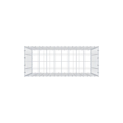 Gavión 100 cm x 80 cm x 40 cm (L x A x P), malla 10 cm x 10 cm, anillo en C