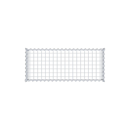 Add-on schanskorf type 3 100 cm x 20 cm x 40 cm (L x H x D), maaswijdte 5 cm x 5 cm, spiraalvormig