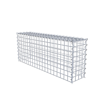 Gabion rapporté type 3 100 cm x 40 cm x 20 cm (L x H x P), mailles 5 cm x 5 cm, spirale