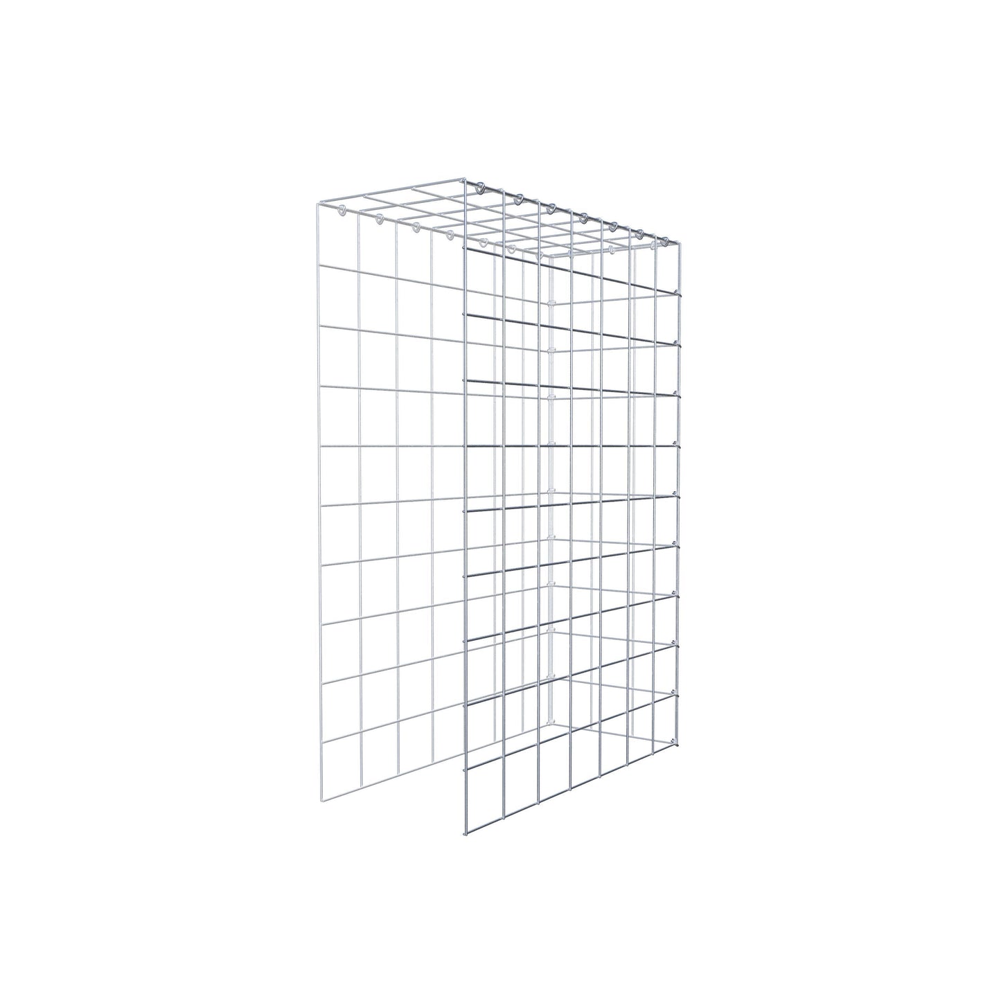 Opzetpaal type 4 100 cm x 70 cm x 30 cm (L x H x D), maaswijdte 10 cm x 10 cm, C-ring