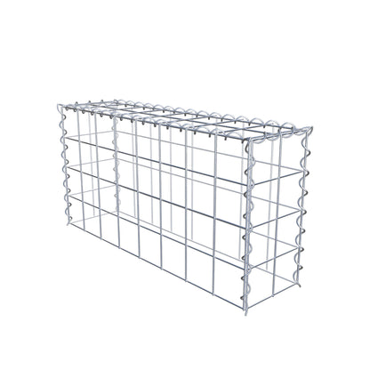 Opvokset gabion type 3 80 cm x 40 cm x 20 cm (L x H x D), maskestørrelse 10 cm x 10 cm, spiral