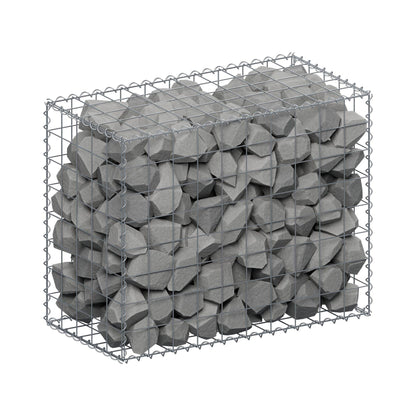 Gabião 100 cm x 80 cm x 50 cm (C x A x P), malhagem 10 cm x 10 cm, espiral
