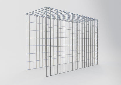 Add-on schanskorf type 4 100 cm x 70 cm x 40 cm (L x H x D), maaswijdte 5 cm x 10 cm, spiraalvormig
