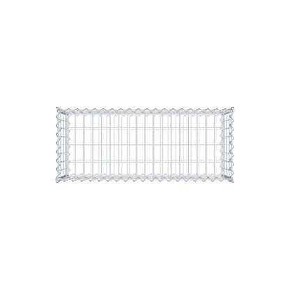 Schanskorf 100 cm x 40 cm x 40 cm (L x H x D), maaswijdte 5 cm x 10 cm, spiraalvormig