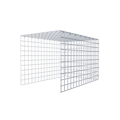 Toegevoegde pool type 4 80 cm x 50 cm x 50 cm (L x H x D), maaswijdte 5 cm x 5 cm, C-ring
