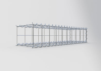 Gabion rapporté type 2 100 cm x 20 cm x 30 cm (L x H x P), mailles 10 cm x 10 cm, spirale