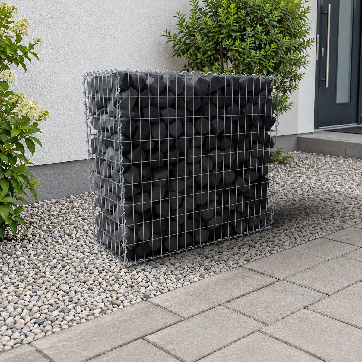 Gabion 100 cm x 90 cm x 40 cm (L x H x D), maskestørrelse 5 cm x 10 cm, spiral