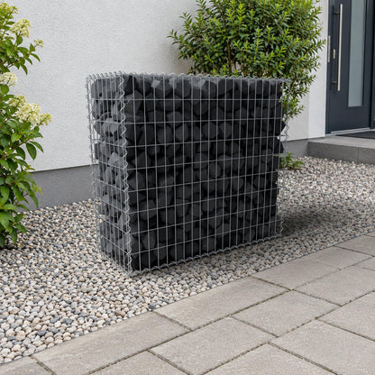 Gabion 100 cm x 90 cm x 40 cm (L x H x D), maskestørrelse 5 cm x 10 cm, spiral