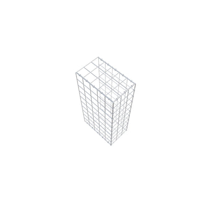 Type 2 oplegkorf 100 cm x 50 cm x 30 cm (L x H x D), maaswijdte 10 cm x 10 cm, C-ring