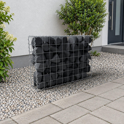Schanskorf 100 cm x 70 cm x 20 cm (L x H x D), maaswijdte 10 cm x 10 cm, spiraalvormig