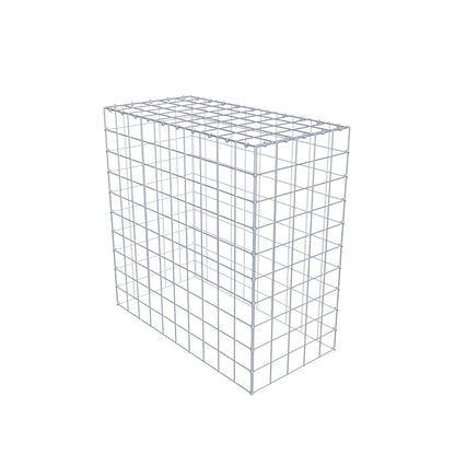 Opbouw schanskorf type 3 100 cm x 100 cm x 50 cm (L x H x D), maaswijdte 10 cm x 10 cm, C-ring