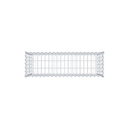 Gabion 100 cm x 60 cm x 30 cm (L x H x D), maskstorlek 5 cm x 10 cm, spiral