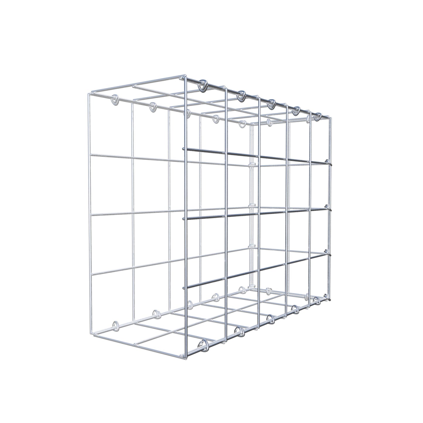 Type 2 oplegkorf 50 cm x 40 cm x 20 cm (L x H x D), maaswijdte 10 cm x 10 cm, C-ring