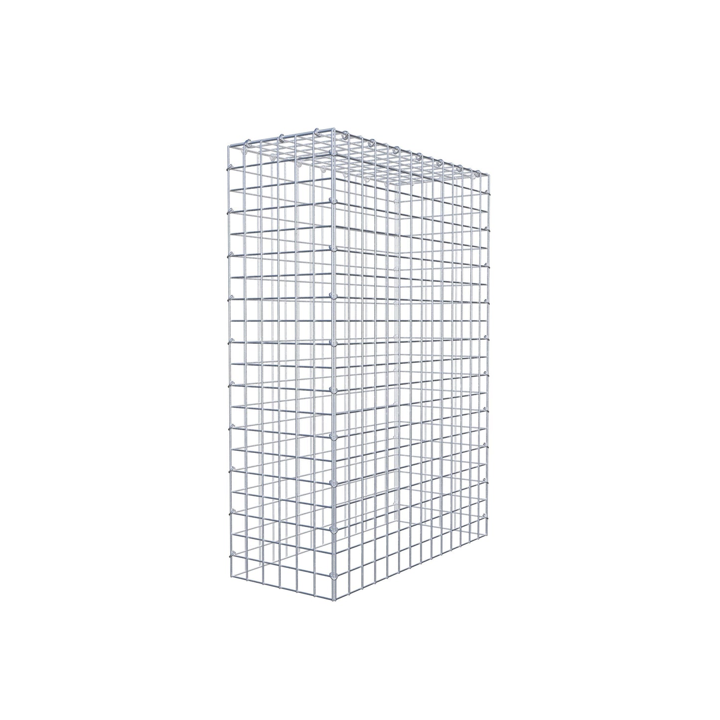 Monteret gabion type 3 100 cm x 70 cm x 30 cm (L x H x D), maskestørrelse 5 cm x 5 cm, C-ring