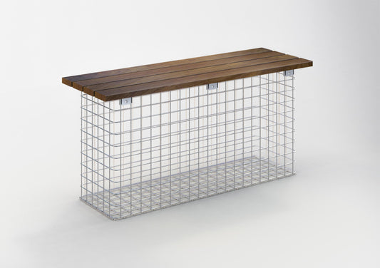 Garden bench 102 x 50 x 32 cm CUMARU MW 5 x 5 cm, hot-dip galvanized