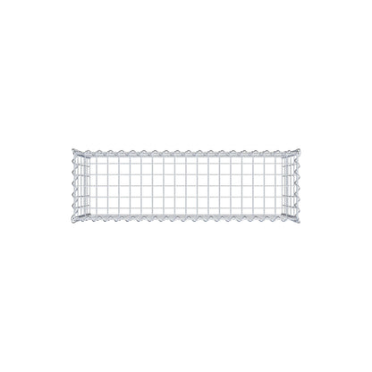 Anbaugabione Typ 3 100 cm x 50 cm x 30 cm (L x H x T), Maschenweite 5 cm x 10 cm, Spirale