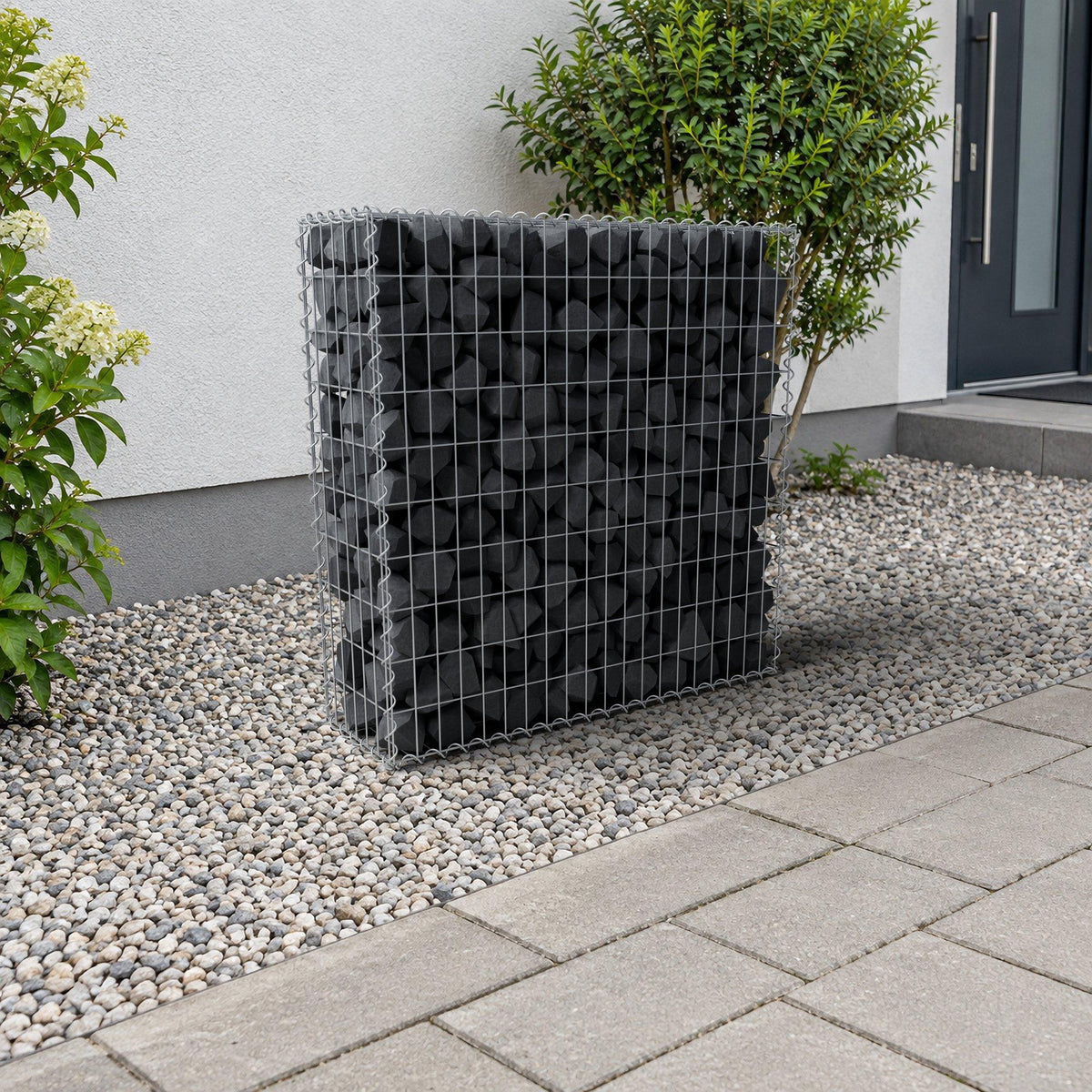 Schanskorf 100 cm x 100 cm x 30 cm (L x H x D), maaswijdte 5 cm x 10 cm, spiraal