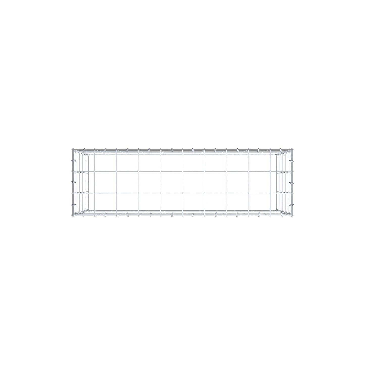 Type 3 oplegkorf 100 cm x 50 cm x 30 cm (L x H x D), maaswijdte 10 cm x 10 cm, C-ring