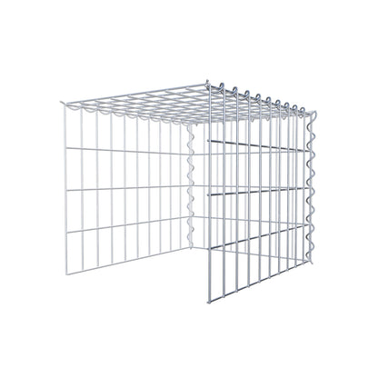 Gabião tipo 4 50 cm x 40 cm x 40 cm (C x A x P), malhagem 5 cm x 10 cm, espiral