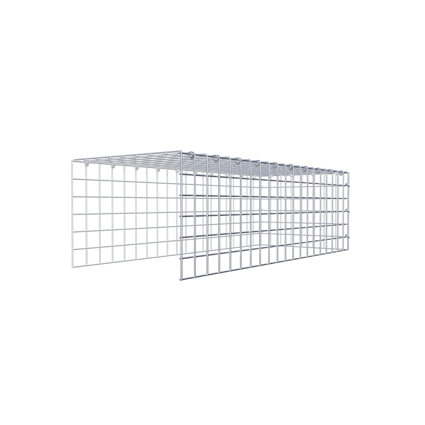 Gabbione aggiuntivo di tipo 4 100 cm x 30 cm x 40 cm (L x A x P), maglia 5 cm x 5 cm, anello a C