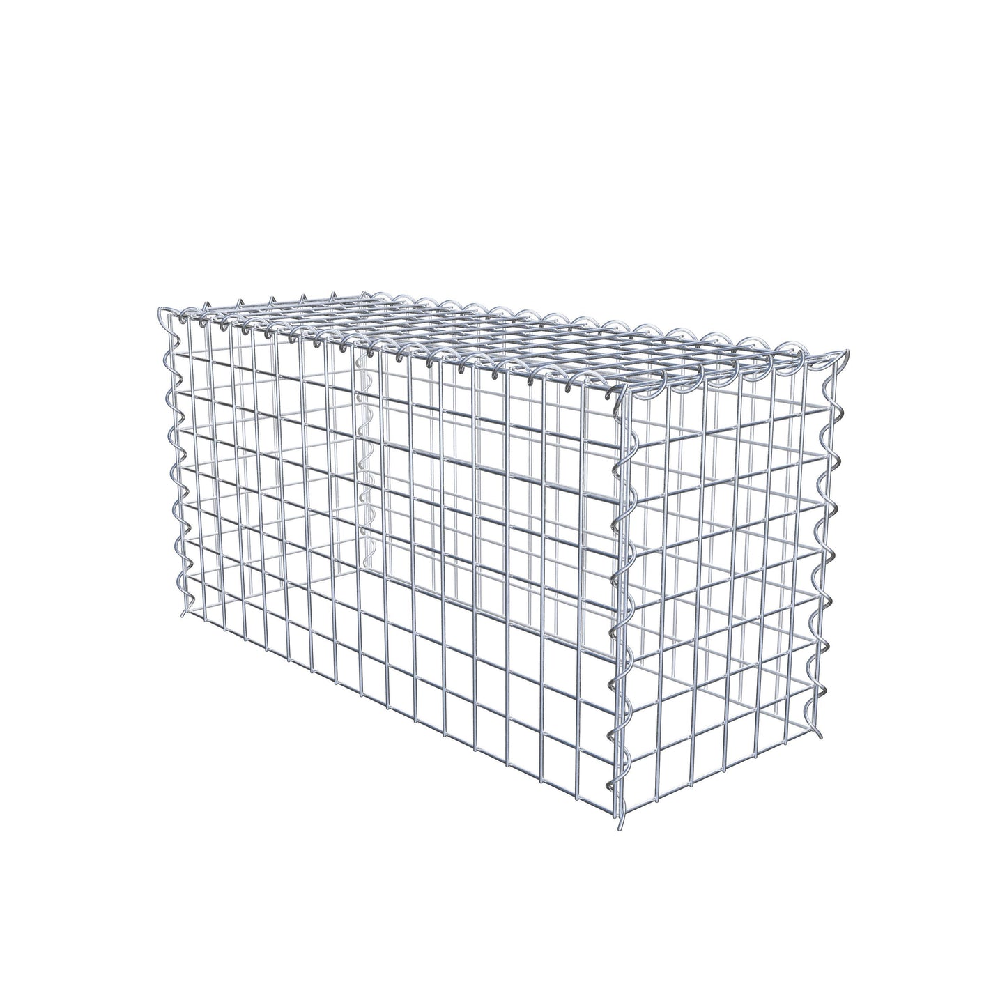 Add-on schanskorf type 3 80 cm x 40 cm x 30 cm (L x H x D), maaswijdte 5 cm x 5 cm, spiraalvormig