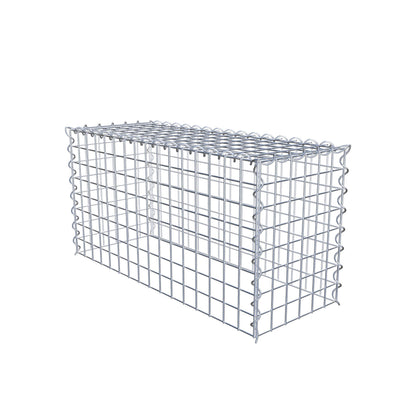 Add-on schanskorf type 3 80 cm x 40 cm x 30 cm (L x H x D), maaswijdte 5 cm x 5 cm, spiraalvormig