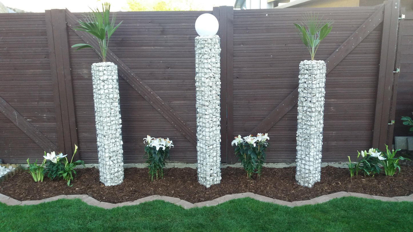 Schanskorf kolom 22 x 22 cm MW 5 x 5 cm vierkant